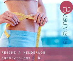 Régime à Henderson Subdivisions 1-4